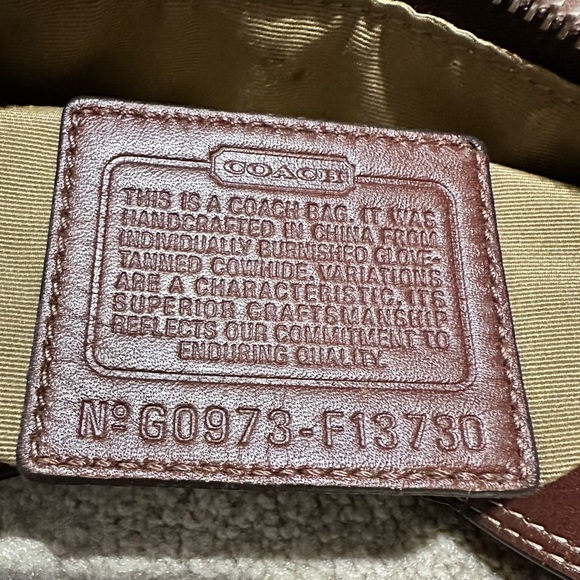 COACH ~ Rich brown leather bag with silver-tone hardware No G0973 circa Y2K - Picture 3 of 14